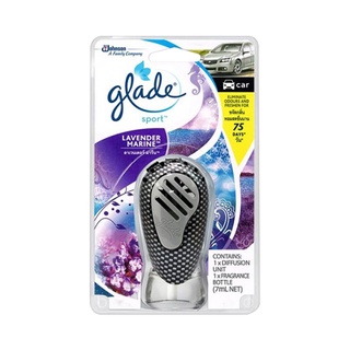 Chaixing Home น้ำหอมปรับอากาศในรถ GLADE SPORT กลิ่นลาเวนเดอร์ แอนด์ มารีน ขนาด 7 มล. สีดำ