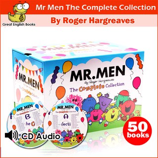 (*ได้coinคืน10%*)  พร้อมส่ง Mr. Men The Complete Collection (50 Books) By Roger Hargreaves