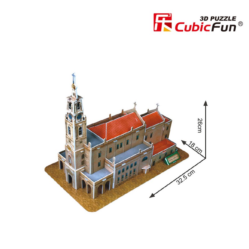 จิ๊กซอว์-3-มิติ-มหาวิหารพระแม่แห่งการภาวนา-fatima-cathedral-c115-แบรนด์-cubicfun-ของแท้-100-สินค้าพร้อมส่ง