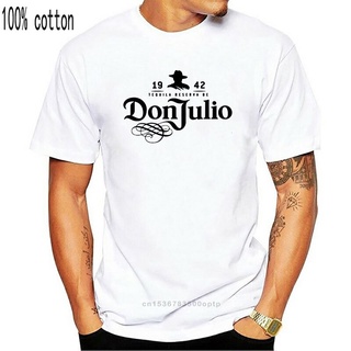 เสื้อยืด พิมพ์ลายโลโก้เครื่องดื่ม Don Julio Tequila สีเทา สีขาว สําหรับผู้ชายS-5XL
