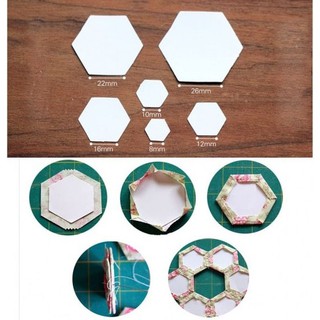 ภาพหน้าปกสินค้าเทมเพลทกระดาษ หกเหลี่ยม hexagon 100 แผ่น / แพ็ค ซึ่งคุณอาจชอบราคาและรีวิวของสินค้านี้