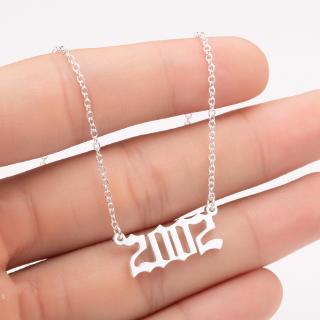 ภาพขนาดย่อของภาพหน้าปกสินค้าBohemian Birth Year Number Necklace Alloy Chain Necklace For Women Girls Personalized Birthday Gift (2000-2021) จากร้าน neovivifashion.th บน Shopee