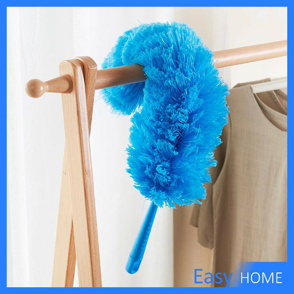 ไม้ปัดฝุ่นสีฟ้า-ปัดฝุ่นไมโครไฟเบอร์-ไม้ปัดฝุ่นตัวหนอน-microfiber-duster