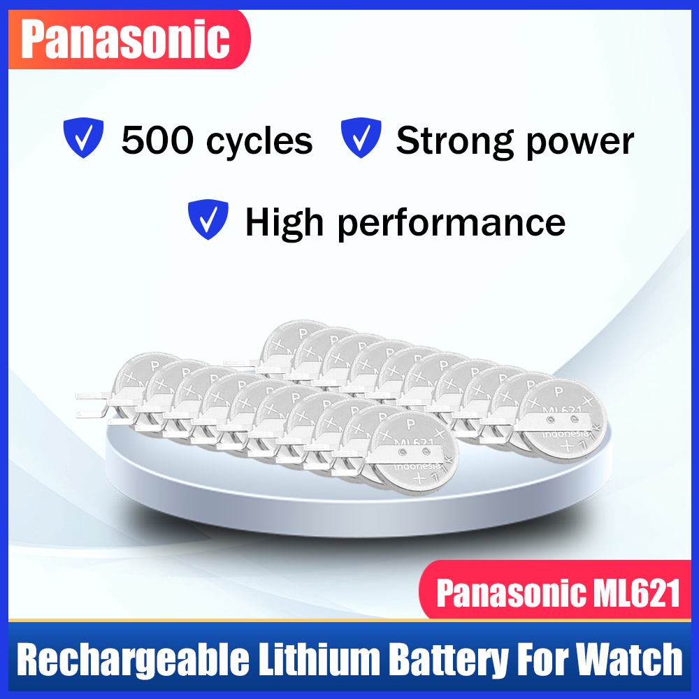 Original Panasonic ML621 ML 621 MS621 3V Li-ion Rechargeable Battery ...