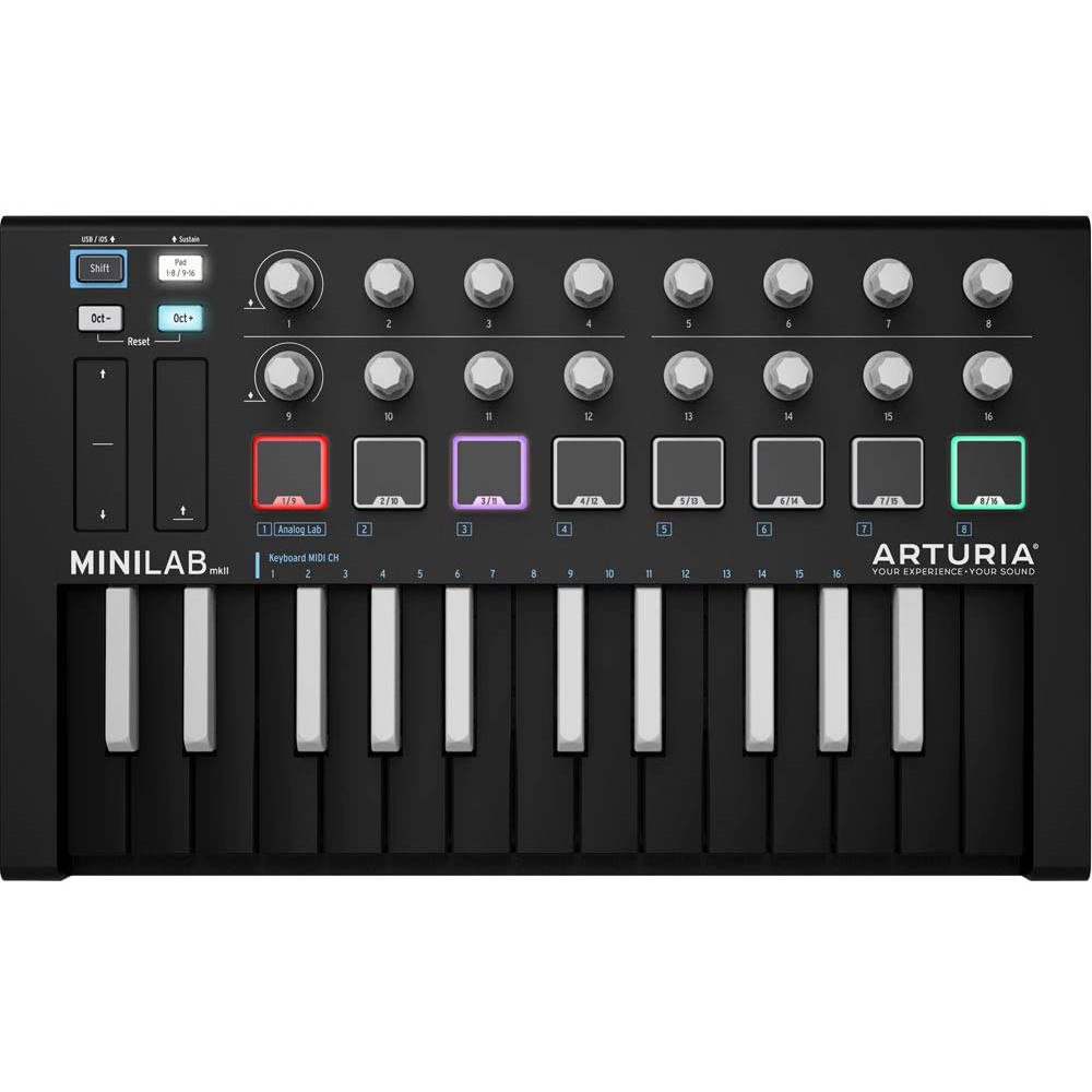 arturia-minilab-mkii-inverted-edition-midi-keyboard-ขนาด-25-คีย์-แบบพกพา-รับประกันศูนย์-1-ปี