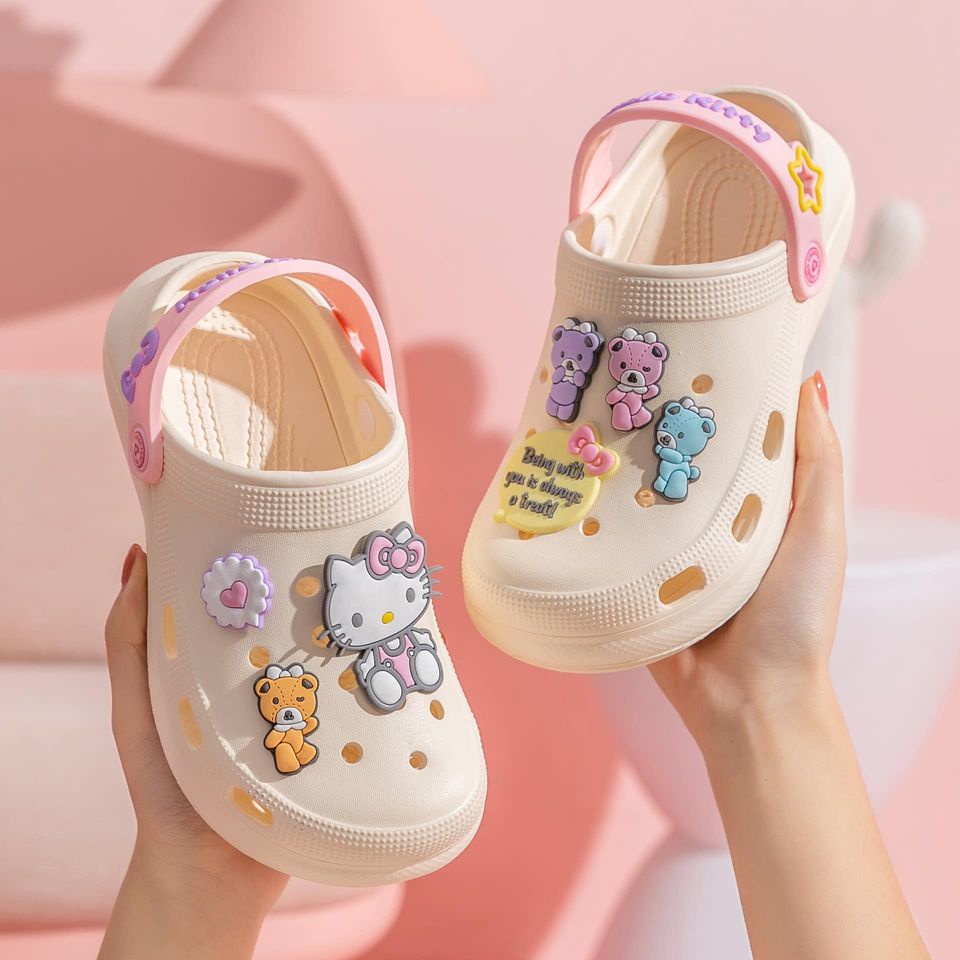 พร้อมส่ง-ราคาถูกทีสุด-รองเท้า-crocs-hello-kitty