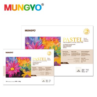 MUNGYO กระดาษPASTEL - WHITE (PASTEL PAPER - WHITE) 1 เล่ม