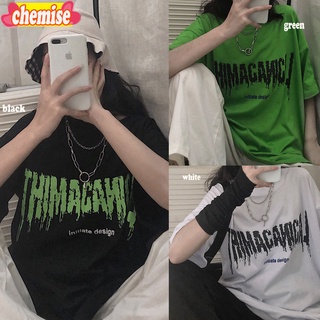 Chemisegrace✨พร้อมส่ง✨ เสื้อยืดแฟชั่นไซส์ใหญ่ oversize  เสื้อยืดแนวสตรีท แฟชั่น ฮิปฮอป  XXL2328