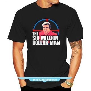 เสื้อยืดผ้าฝ้ายพิมพ์ลายขายดี เสื้อยืด พิมพ์ลาย The Six Million Dollar Man Steve Austin 70s สไตล์เรโทร สําหรับผู้ชาย