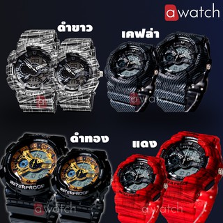 ฟรีกล่องเซ็ต! นาฬิกาคู่ นาฬิกา แฟชั่น สปอร์ต เท่ EXPONI SPORT CHRONOMETER WATCH นาฬิกาข้อมือ ผู้ชาย ผู้หญิง ลดรา