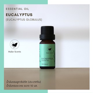 (Make Scents) น้ำมันหอมระเหย ยูคาลิปตัส Eucalyptus Essential Oil 10ml ธรรมชาติ 100% แหล่งผลิต - อินเดีย Origin - India