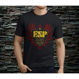 เสื้อยืดโอเวอร์ไซส์เสื้อยืดลําลอง ผ้าฝ้าย 100% แขนสั้น คอกลม พิมพ์ลาย Esp Guitars Bes สําหรับผู้ชายS-3XL