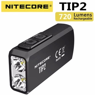 พร้อมส่ง ของแท้100% ไฟฉายพวงกุญแจ Nitecore TIP2 สว่าง 720ลูเมน USB ชาร์จ