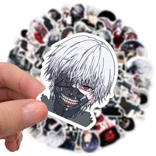 Tokyo Ghoul Sticker สติกเกอร์กันน้ำรูปแบบที่แตกต่างกัน 50 ชิ้น
