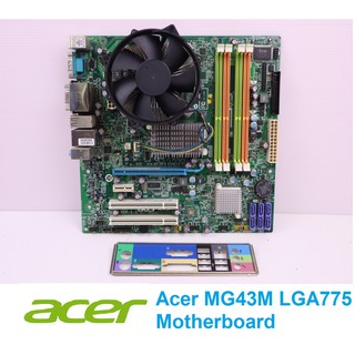 ภาพหน้าปกสินค้าเมนบอร์ด Acer MG43M LGA775 Motherboard พร้อมพัดลมระบายความร้อนฮีทซิงค์ และฝาหลัง ที่เกี่ยวข้อง