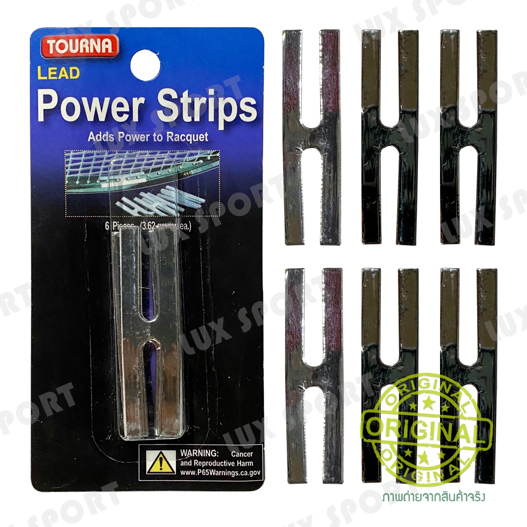 ภาพหน้าปกสินค้าTOURNA LEAD Power Strips ตะกั่วถ่วงน้ำหนักไม้เทนนิส จากร้าน luxsport168 บน Shopee