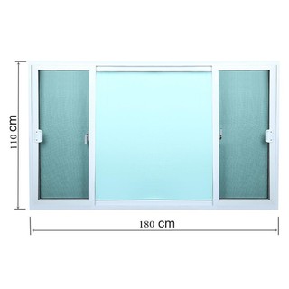 Aluminum window WINDOW S-F-S ONE STOP/F8 180X110CM WHITE Sash window Door window หน้าต่างอลูมิเนียม หน้าต่างAluminum บาน