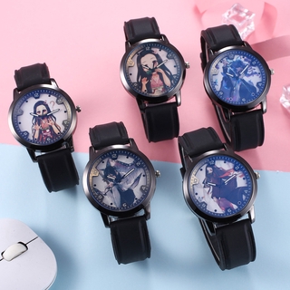 ภาพหน้าปกสินค้านาฬิกาข้อมือ ลายการ์ตูน คามาโดะ ทันจิโร่ ดาบพิฆาตอสูร แบบเปิดฝาได้ สำหรับเด็กDemon SlayerLEDLuminous Watch Anime Children\'s Watch ที่เกี่ยวข้อง