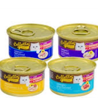 Bellotta เบลลอตต้าอาหารเปียกแมวชนิดกระป๋อง 85 g. แบบยกลัง 24 กระป๋อง คละรสได้