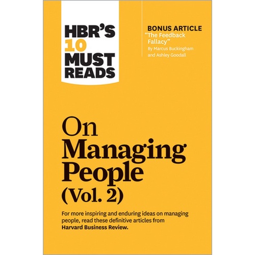 chulabook-ศูนย์หนังสือจุฬาฯ-c321หนังสือ-9781633699137-hbrs-10-must-reads-on-managing-people-vol-2-with-bonus-article-the-feedback-fallacy-by-marcus