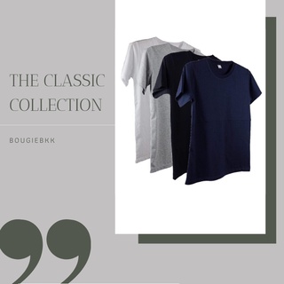 📍 ใช้โค้ด BGMJ7 ลดทันที 20% 📍Classic Collection Tshirt (ขาว/เทา/ดำ/กรมท่า)