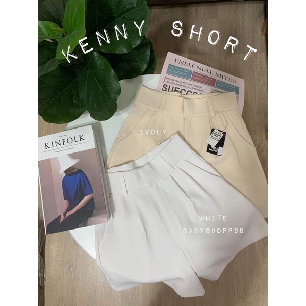 sz-m-l-xl-กางเกงเอวสูงรุ่น-kenny-basic-short-กางเกงขาสั้นเอวสูงดีเทลแต่งด้วย-กระเป๋าจริง2ข้าง