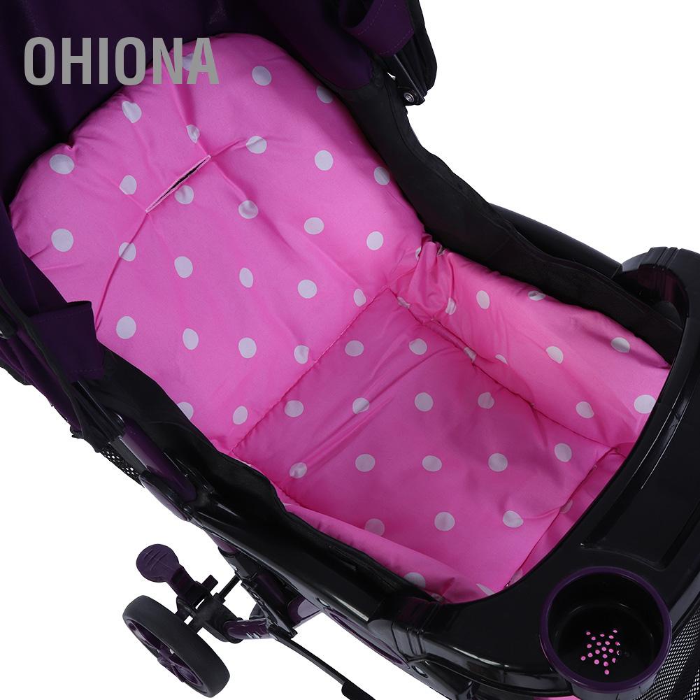 baby-kids-infant-trolley-stroller-pram-pushchair-soft-seat-dot-liner-pad-cushion-pink