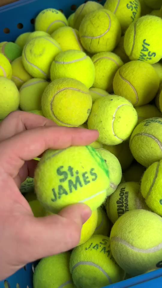 ลูกเทนนิสมือสอง-ใช้ฝึก-ซ้อม-ตีเล่น-tennis-wilson-st-james-dunlop-fort