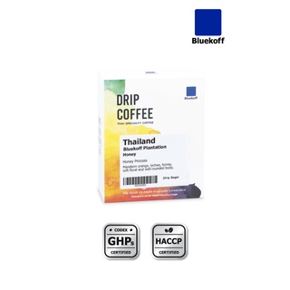 BLUEKOFF กาแฟดริป แบบกล่อง อราบิก้า 100% Thailand Bluekoff Plantation: Honey Drip Bag Arabica 100% (1กล่อง มี 5 ซอง)