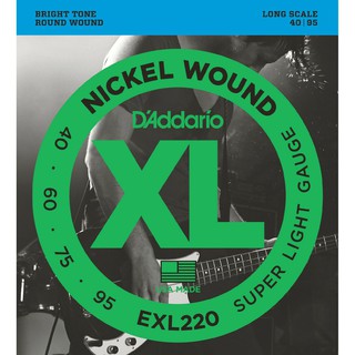 สายเบส Daddario Nickel Wound รุ่น EXL220 Size เบอร์เล็ก