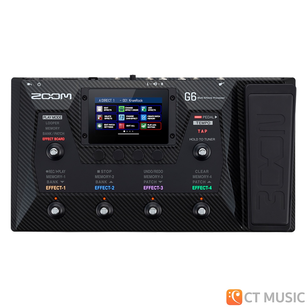 zoom-g6-multi-effects-processors-เอฟเฟคกีตาร์