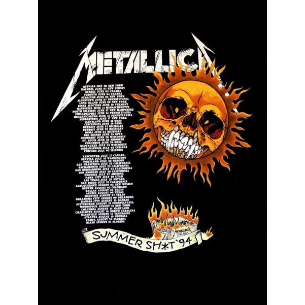 metallica-เสื้อวง-metallica-สินค้านำเข้า-ลิขสิทธิ์แท้