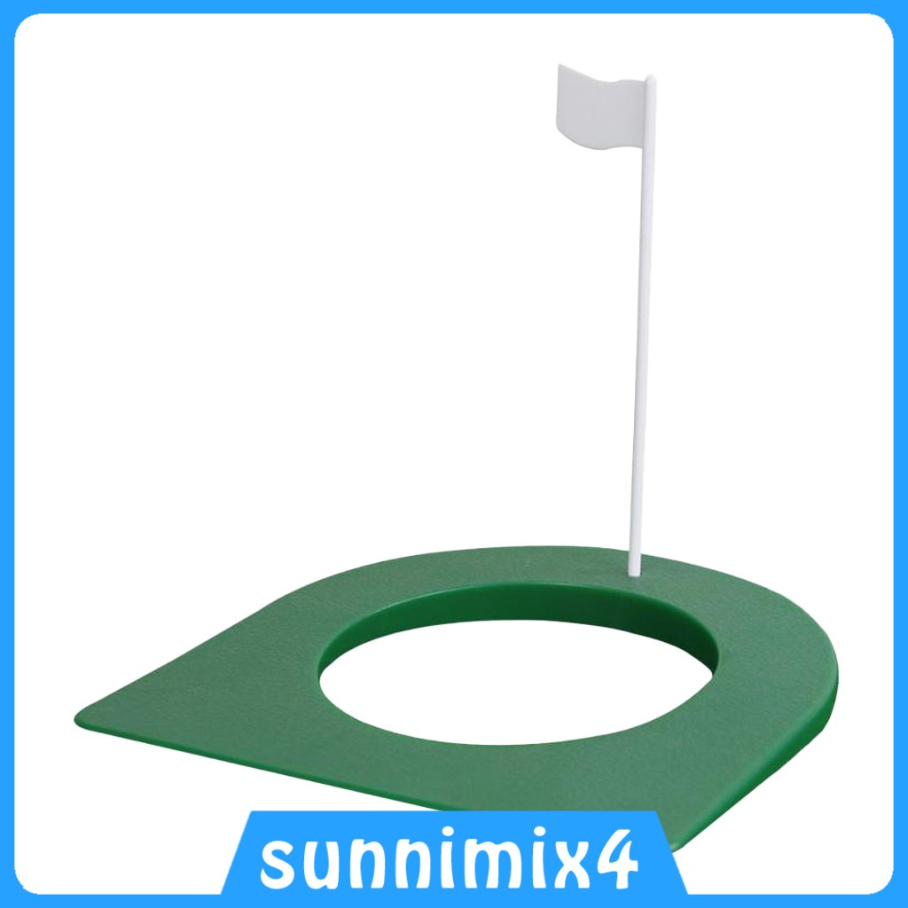 ภาพหน้าปกสินค้าPlastic Golf Putting Practice Cup Hole with Flag for Indoor Outdoor Training จากร้าน sunnimix4.th บน Shopee