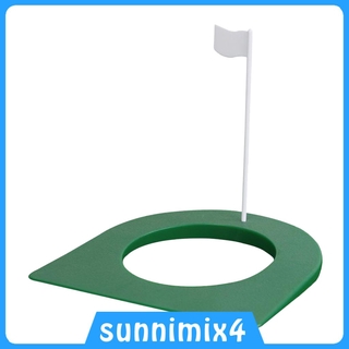 ภาพขนาดย่อของภาพหน้าปกสินค้าPlastic Golf Putting Practice Cup Hole with Flag for Indoor Outdoor Training จากร้าน sunnimix4.th บน Shopee