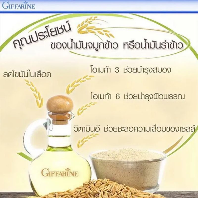 น้ำมันจมูกข้าว-น้ำมันรำข้าว