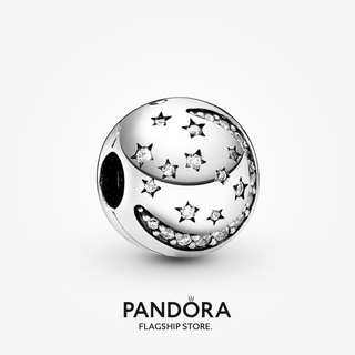 Pandora sparkling Moon &amp; Star คลิปชาร์ม