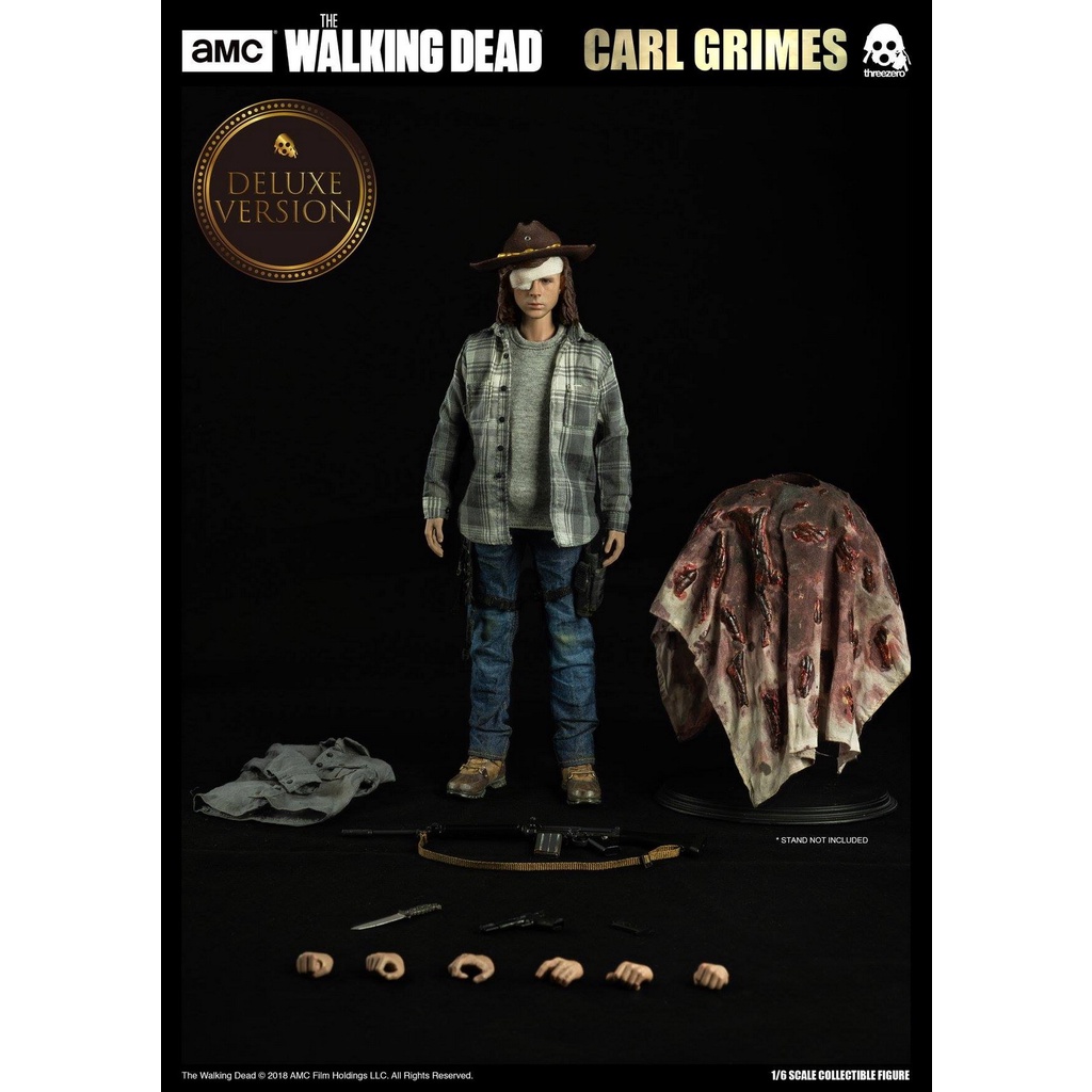 พร้อมส่ง-ฟิกเกอร์-โมเดล-ของสะสม-threezero-3z0062-amc-the-walking-dead-carl-grimes-deluxe-version