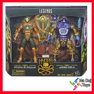 Marvel Legends 2-Pack Hydra Supreme &amp; Arnim Sola มาเวล เลเจนด์ ไฮดร้า แพคคู่ ไฮดร้า ซุพรีม &amp; อาร์นิม โซล่า 6 นิ้ว
