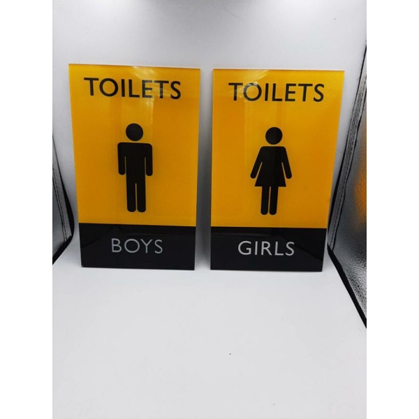 ป้ายห้องน้ำอคริลิกแยกชาย-หญิง-พิการ-รวมชายและหญิง