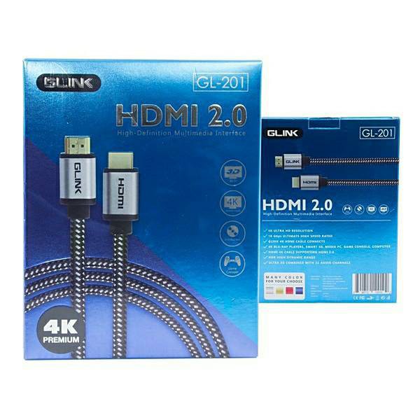 ภาพหน้าปกสินค้าสาย H DMI cable 2.0 4K 3D G-LINK GL- 201อย่างดี 15 เมตร
