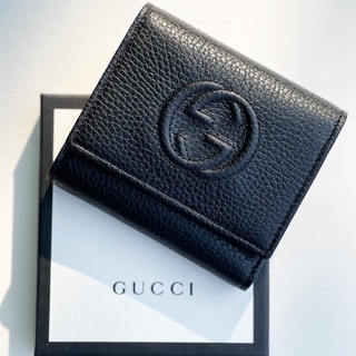 GUCCI soho trifold wallet ของแท้ 100% [ส่งฟรี]