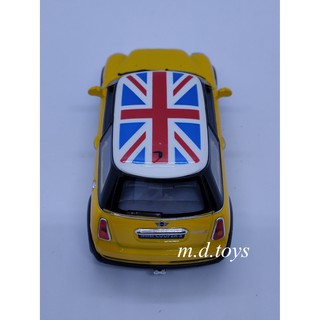 ภาพขนาดย่อของภาพหน้าปกสินค้ารถโมเดลเหล็ก Mini Cooper S w flag printing จากร้าน m.d.toys บน Shopee ภาพที่ 8