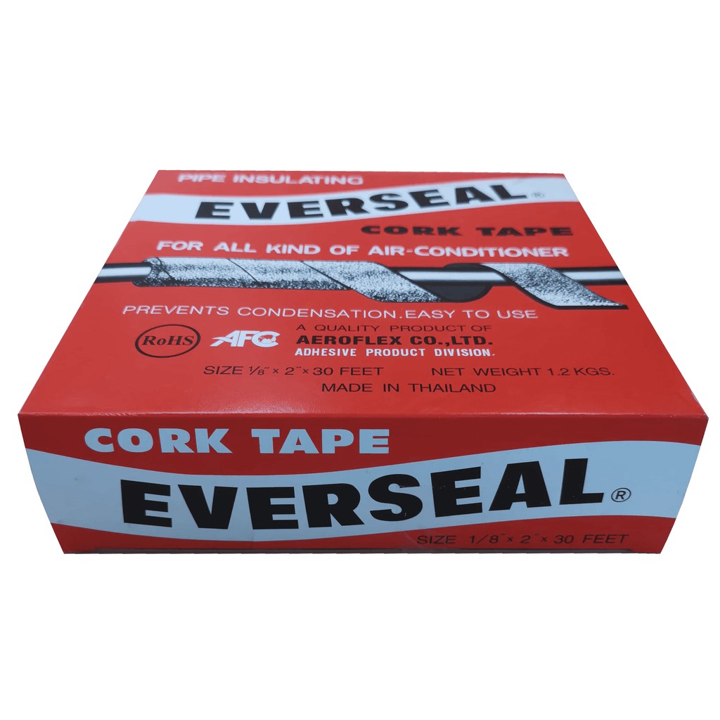 กาวยางมะตอย-everseal-cork-tape-กาวขี้หมา-เทปกาวยางมะตอย-เทปกาวขี้หมา-พันท่อแอร์-พันท่อ