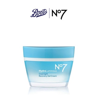 No7 Hydraluminous Overnight Recovery Gel Cream 50ML นัมเบอร์เซเว่น ไฮดราลูมินัส โอเวอร์ไนท์ รีโคฟเวอรี่ เจล ครีม 50 มล.