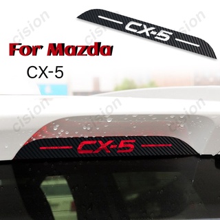 สติ๊กเกอร์คาร์บอนไฟเบอร์ติดไฟท้ายรถยนต์สําหรับ Mazda Cx5 2012-2022 1 ชิ้น