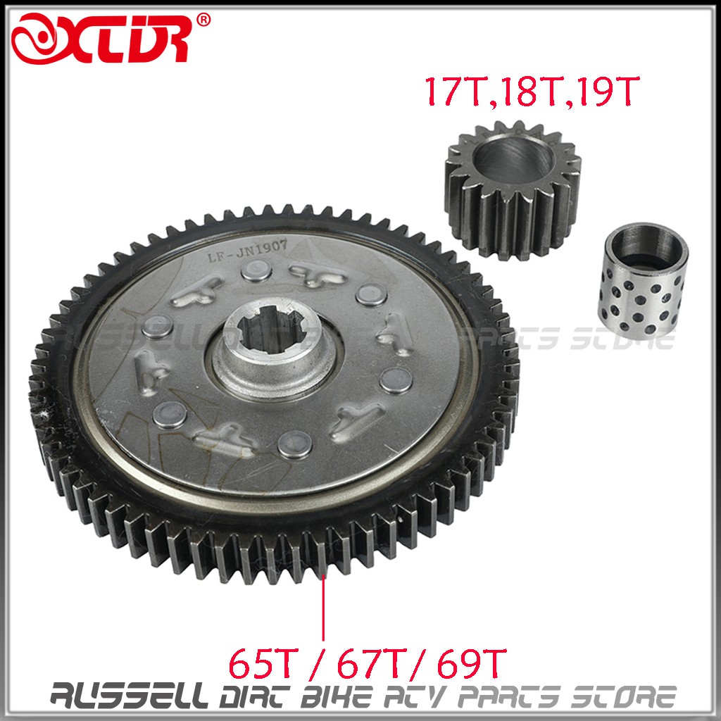 รถจักรยานยนต์ 65T 67T 69T คลัทช์เกียร์หลักสําหรับ Lifan 125cc SHINERAY ...