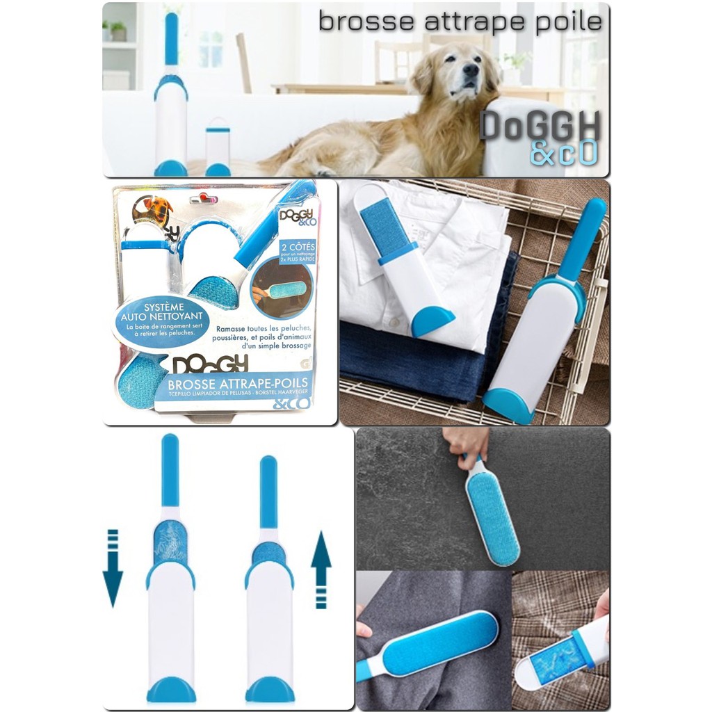 brosse-attrape-poile-แปรงดูดดักจับขนสัตว์เลี้ยง-เศษฝุ่นมหัศจรรย์