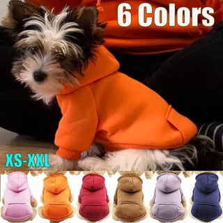 สินค้า Trendy Dog Hoodies Pet Clothes Puppy Coat Jackets Sweatshirt for Chihuahua Doggie Cat Costume Cotton Pet Outfits for Small Dogs