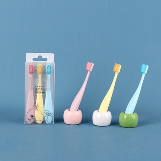 ภาพหน้าปกสินค้าแปรงสีฟันเด็ก 3-12 ปี 3ชิ้น แปรงสีฟันเด็กขนนุ่ม แปรงสีฟันสำหรับเด็กเล็ก แปรงสีฟันขนนุ่ม แปรงฟัน ไม่เจ็บเหงือก toothbrush ที่เกี่ยวข้อง