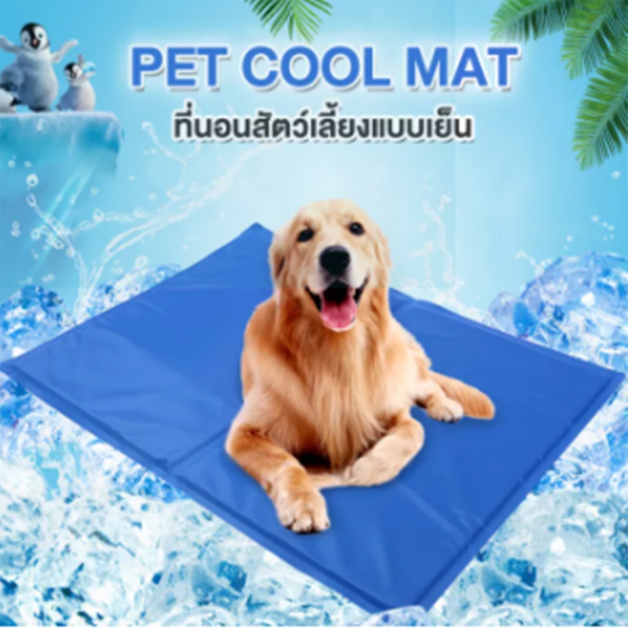 ภาพหน้าปกสินค้าแผ่นรองนอน แผ่นเจลเย็นสุนัข แบบเย็น รุ่นหนา สำหรับสุนัขและแมว เบาะรองนั่ง รองนอน Pet Cooling Mat MY_CAT&DOG